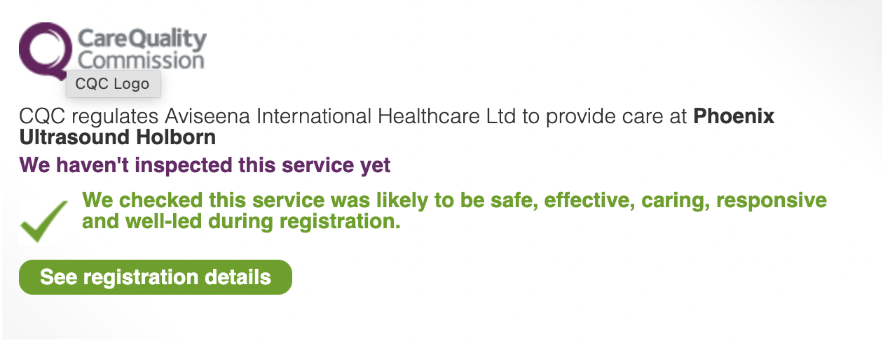 Central London Holborn CQC Registration Details