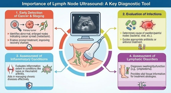 Lymph Node Ultrasound: Importance, Benefits, and When You Need It 1 Importance of Lymph Node Ultrasound
