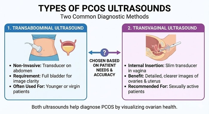 Understanding Polycystic Ovary Syndrome: A Complete Guide to PCOS Ultrasounds 2 Types of PCOS Ultrasounds