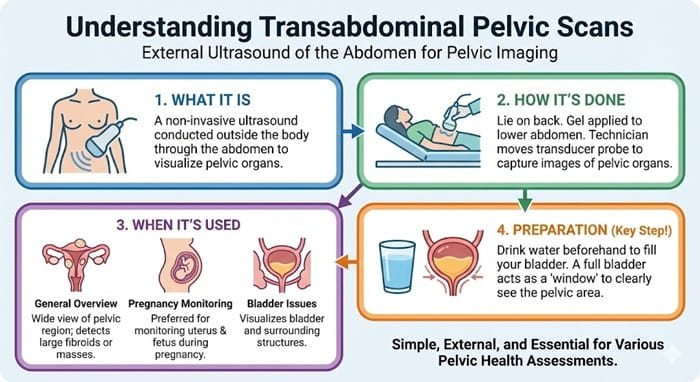 pelvic ultrasound vs transvaginal ultrasound: What’s the Difference 2 What Is a Transabdominal Pelvic Scan