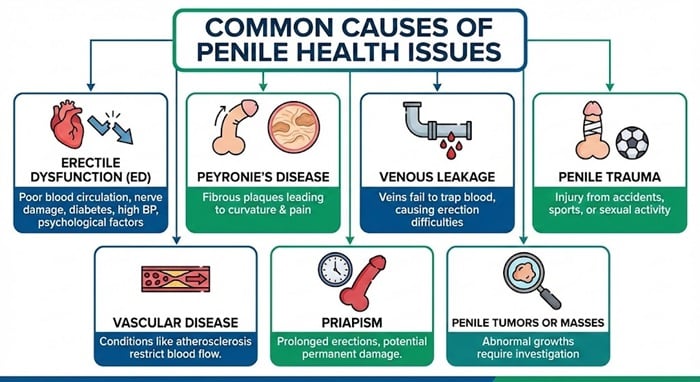 What Is a Penile Ultrasound? Procedure, Benefits, and Cost 2 Common Causes of Penile Health Issues
