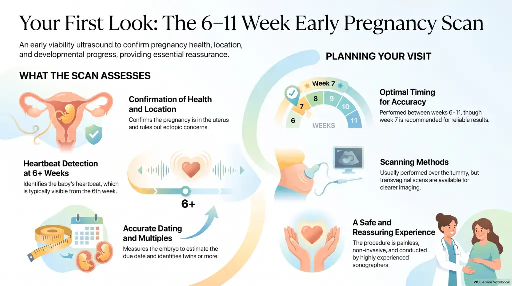 Early Pregnancy Scan: 6-11 weeks 1 Early Pregnancy Scan_ 6-11 weeks