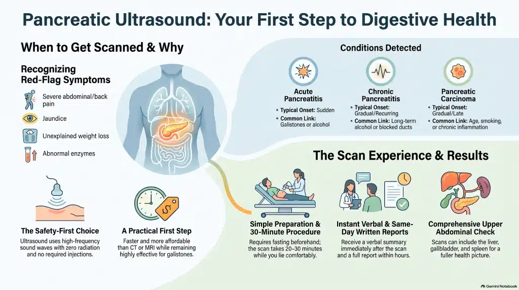 Pancreatic Ultrasound Scan: What It Checks, When You Need One and What to Expect 2 Pancreatic Ultrasound Scan